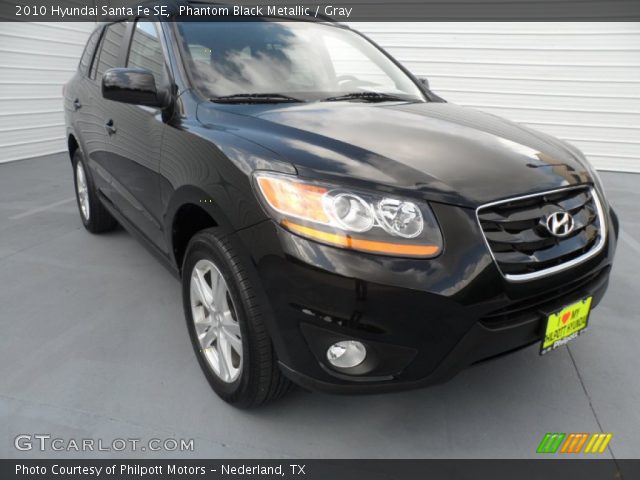 2010 Hyundai Santa Fe SE in Phantom Black Metallic