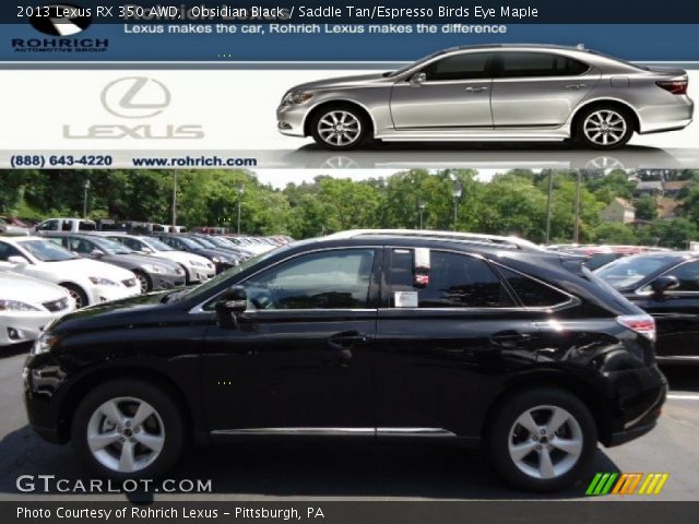 2013 Lexus RX 350 AWD in Obsidian Black