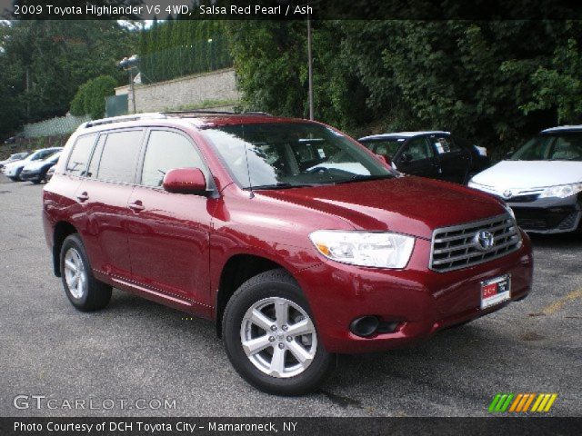 2009 Toyota Highlander V6 4WD in Salsa Red Pearl