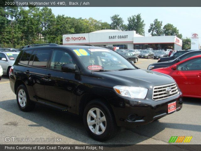 2010 Toyota Highlander V6 4WD in Black