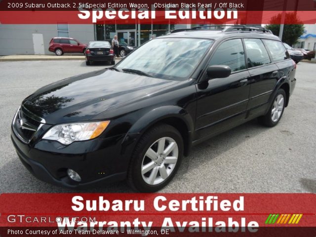 2009 Subaru Outback 2.5i Special Edition Wagon in Obsidian Black Pearl