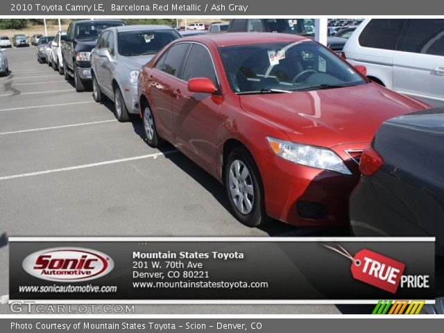 2010 Toyota Camry LE in Barcelona Red Metallic