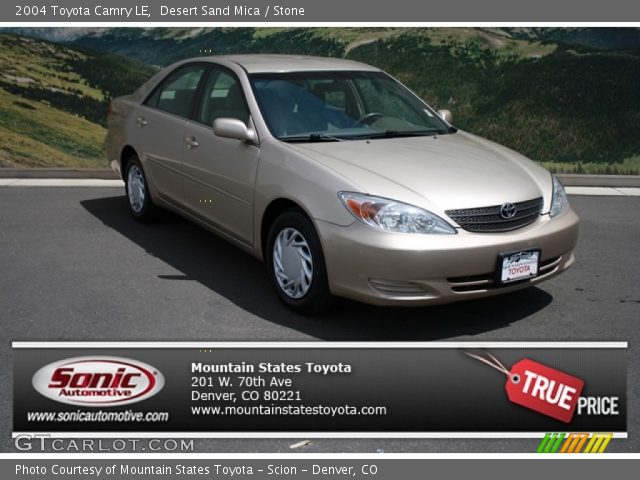 2004 Toyota Camry LE in Desert Sand Mica