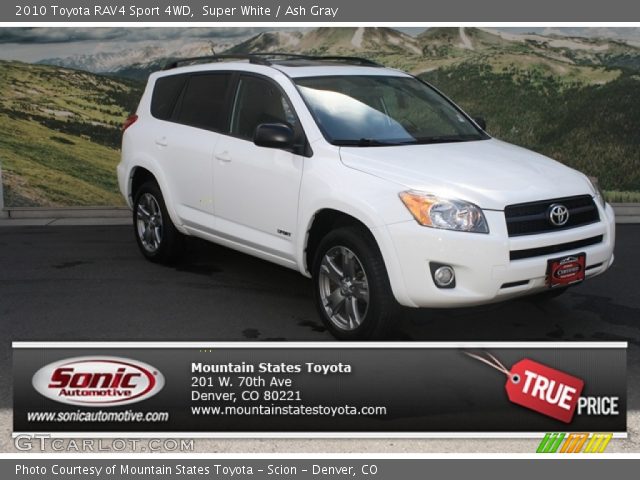 2010 Toyota RAV4 Sport 4WD in Super White