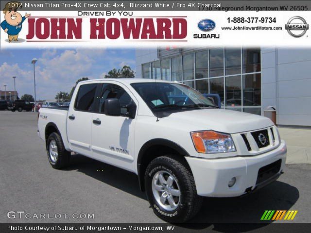 2012 Nissan Titan Pro-4X Crew Cab 4x4 in Blizzard White