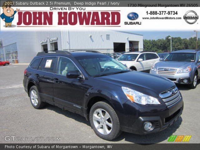 2013 Subaru Outback 2.5i Premium in Deep Indigo Pearl