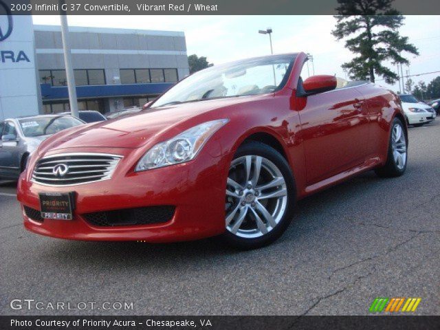 2009 Infiniti G 37 Convertible in Vibrant Red