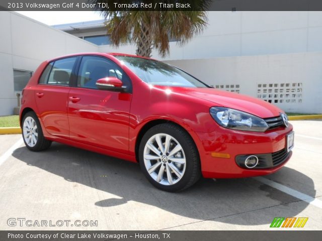 2013 Volkswagen Golf 4 Door TDI in Tornado Red