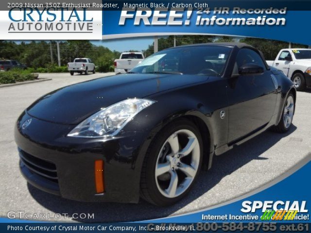 2009 Nissan 350Z Enthusiast Roadster in Magnetic Black