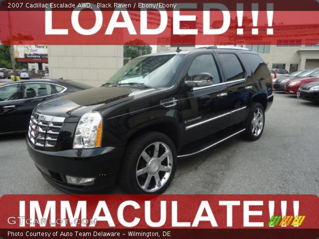 2007 Cadillac Escalade AWD in Black Raven
