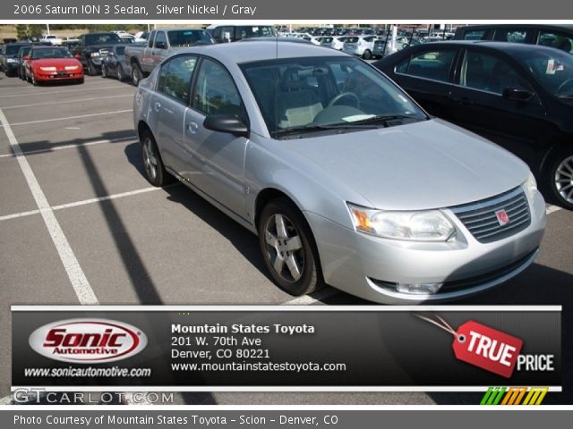 2006 Saturn ION 3 Sedan in Silver Nickel