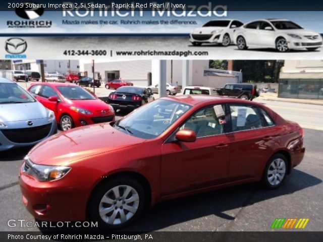 2009 Subaru Impreza 2.5i Sedan in Paprika Red Pearl