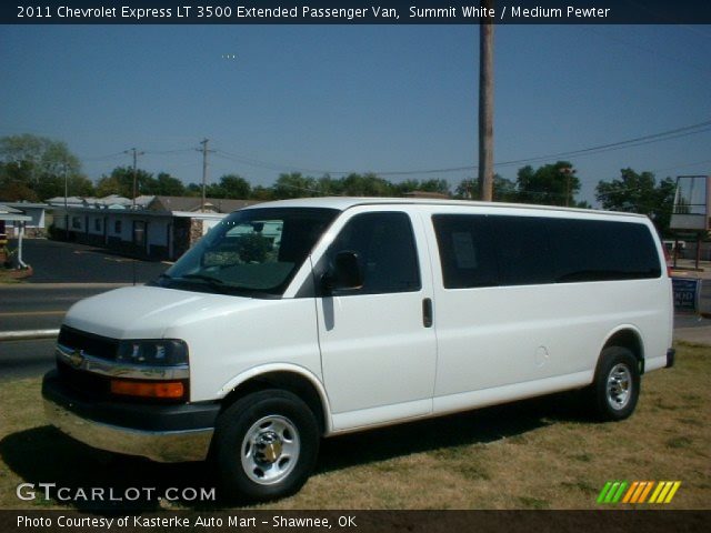 2011 Chevrolet Express LT 3500 Extended Passenger Van in Summit White