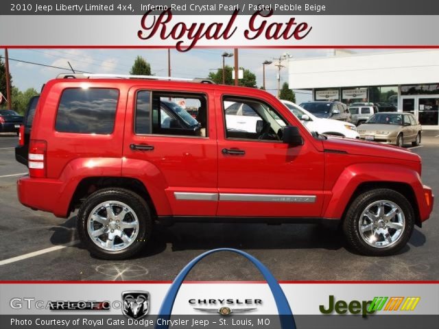 2010 Jeep Liberty Limited 4x4 in Inferno Red Crystal Pearl