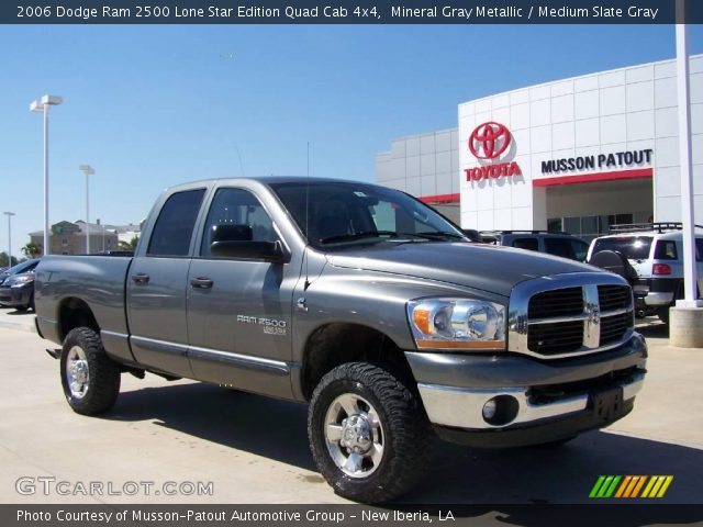 2006 Dodge Ram 2500 Lone Star Edition Quad Cab 4x4 in Mineral Gray Metallic