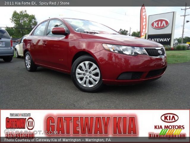 2011 Kia Forte EX in Spicy Red
