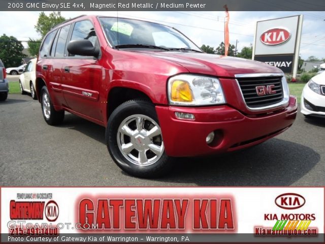 2003 GMC Envoy SLE 4x4 in Magnetic Red Metallic