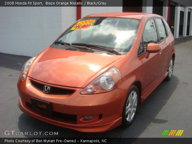 2008 Honda Fit Sport in Blaze Orange Metallic
