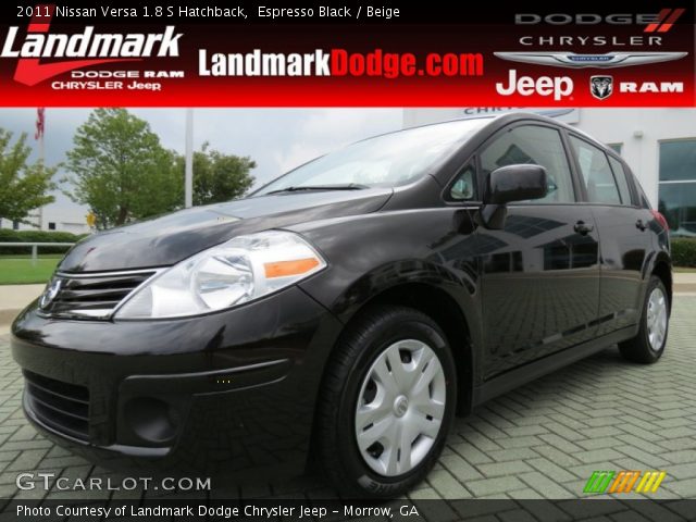2011 Nissan Versa 1.8 S Hatchback in Espresso Black