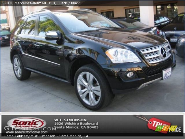 2010 Mercedes-Benz ML 350 in Black
