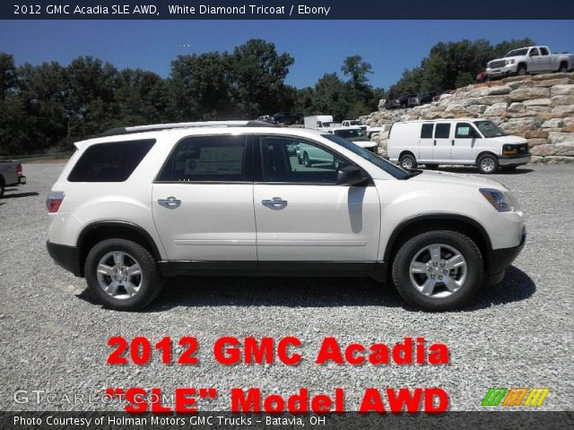 2012 GMC Acadia SLE AWD in White Diamond Tricoat