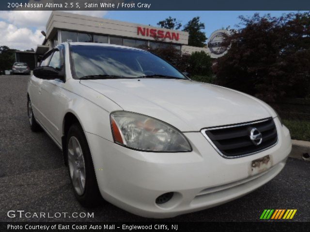 Satin White 2004 Nissan Altima 2 5 S Frost Gray Interior