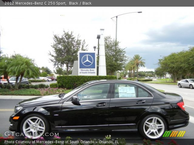 2012 Mercedes-Benz C 250 Sport in Black