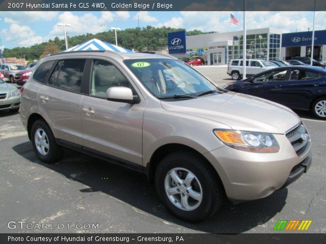 2007 Hyundai Santa Fe GLS 4WD in Golden Beige