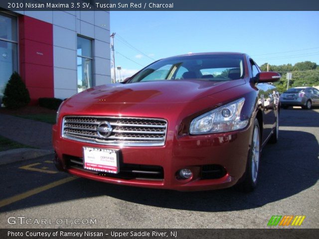 2010 Nissan Maxima 3.5 SV in Tuscan Sun Red