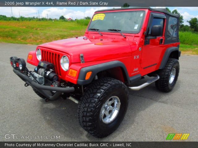 2006 Jeep Wrangler X 4x4 in Flame Red