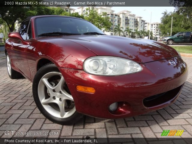 2003 Mazda MX-5 Miata LS Roadster in Garnet Red Mica