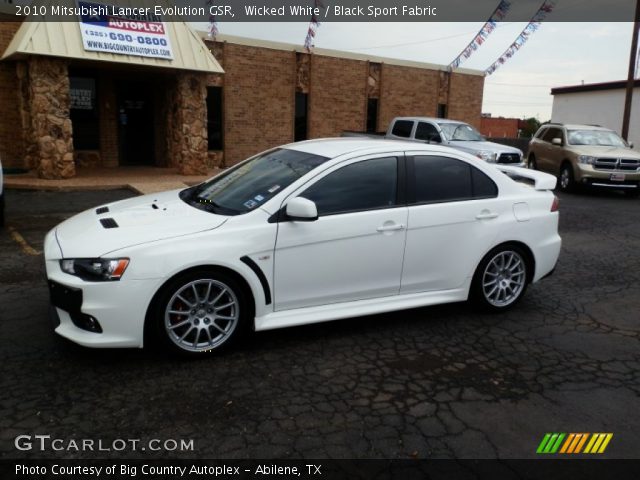 2010 Mitsubishi Lancer Evolution GSR in Wicked White