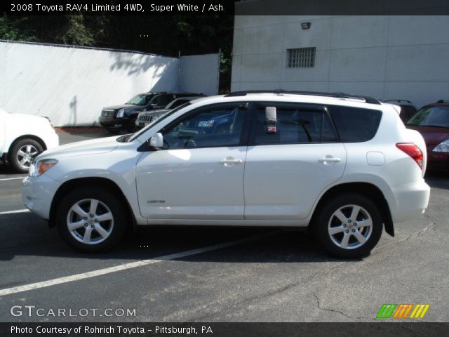 2008 Toyota RAV4 Limited 4WD in Super White