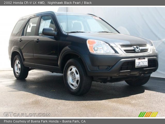 2002 Honda CR-V LX 4WD in Nighthawk Black Pearl