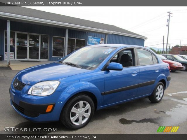 2007 Kia Rio LX Sedan in Sapphire Blue