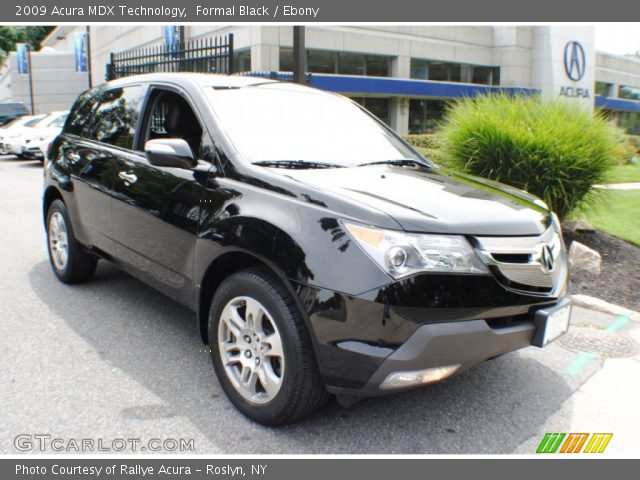2009 Acura MDX Technology in Formal Black