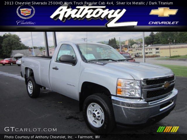 2013 Chevrolet Silverado 2500HD Work Truck Regular Cab 4x4 in Silver Ice Metallic