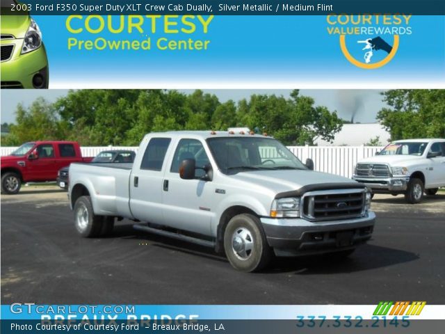 2003 Ford F350 Super Duty XLT Crew Cab Dually in Silver Metallic