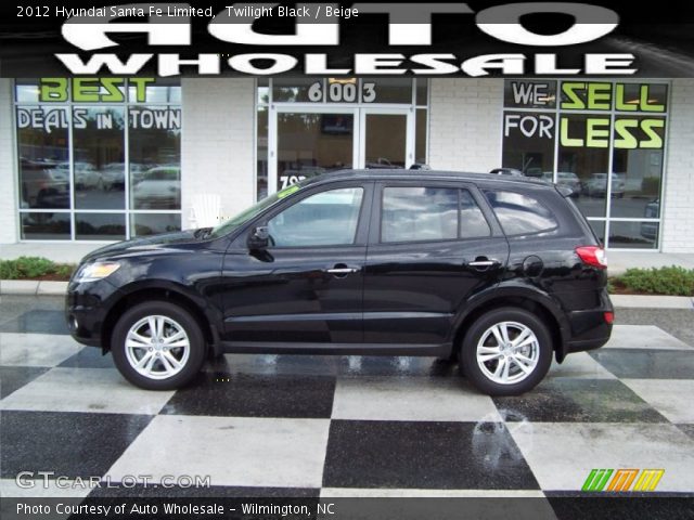 2012 Hyundai Santa Fe Limited in Twilight Black