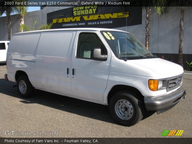 2003 Ford E Series Van E150 Commercial in Oxford White