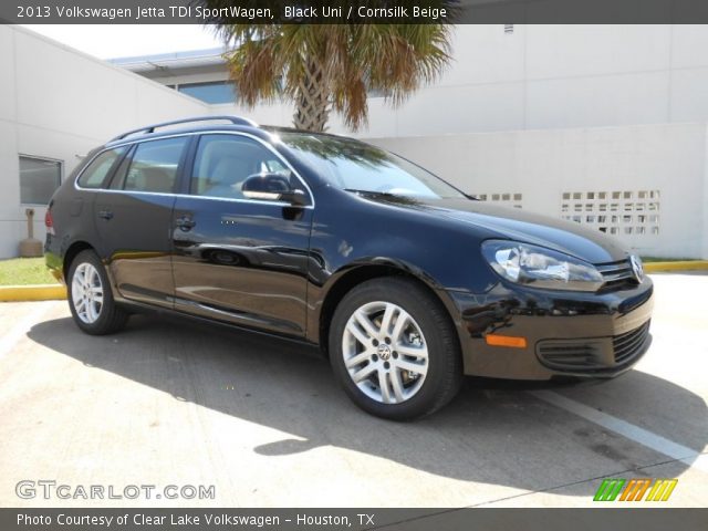 2013 Volkswagen Jetta TDI SportWagen in Black Uni