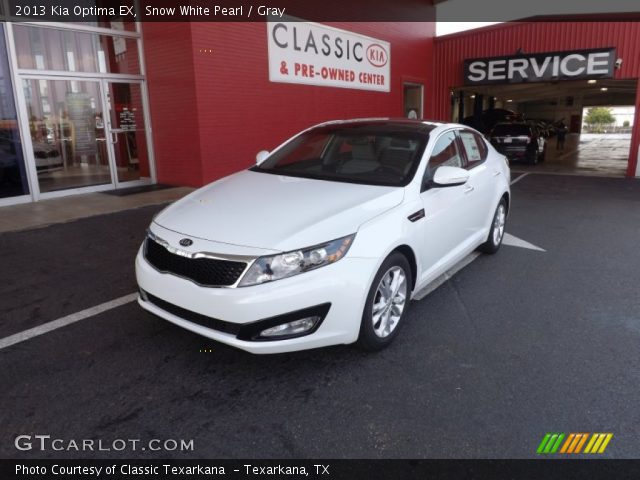 2013 Kia Optima EX in Snow White Pearl