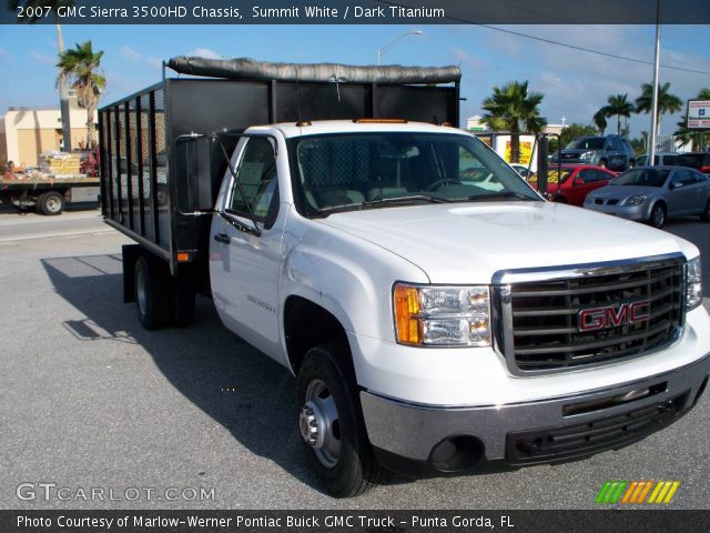 2007 GMC Sierra 3500HD Chassis in Summit White