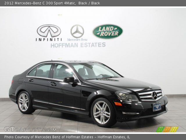 2012 Mercedes-Benz C 300 Sport 4Matic in Black