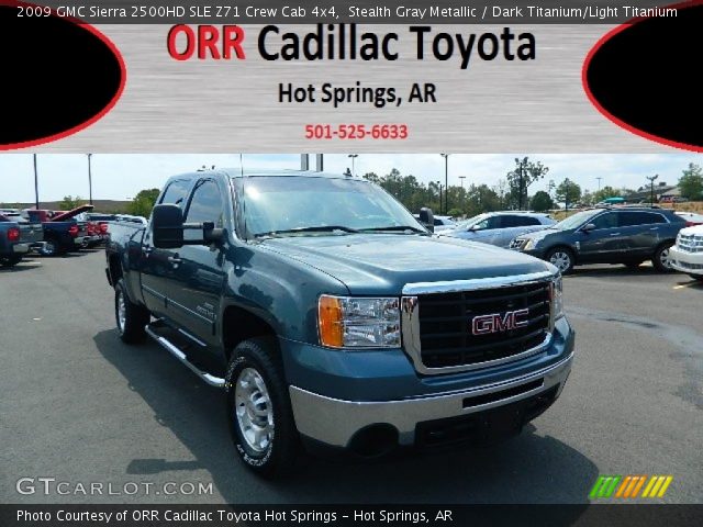 2009 GMC Sierra 2500HD SLE Z71 Crew Cab 4x4 in Stealth Gray Metallic