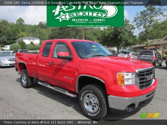 2008 GMC Sierra 2500HD SLE Extended Cab 4x4 in Fire Red