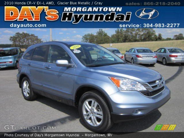 2010 Honda CR-V EX-L AWD in Glacier Blue Metallic