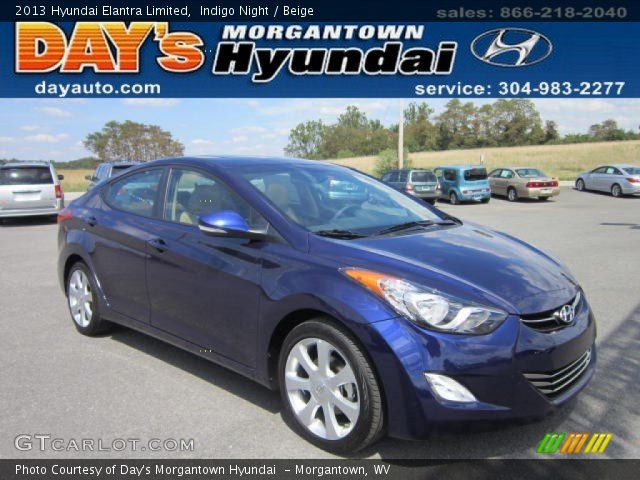 2013 Hyundai Elantra Limited in Indigo Night