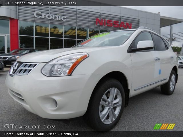 2012 Nissan Rogue SV in Pearl White