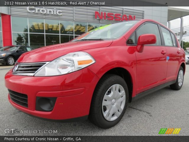 2012 Nissan Versa 1.8 S Hatchback in Red Alert